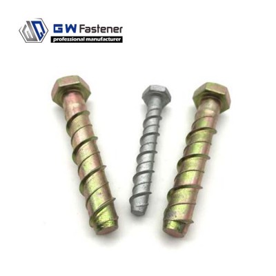 GW Fastener Factory Masonry ScrewBolt Concrete Anchor Bolt Masonry Bolt Thunderbolt Concrete Bolt