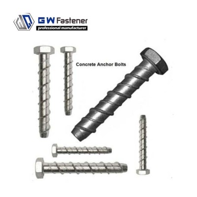 GW Fastener Factory Price Masonry Bolt Concrete Screw Anchor Concrete Anchor Bolt Concrete Screwbolts