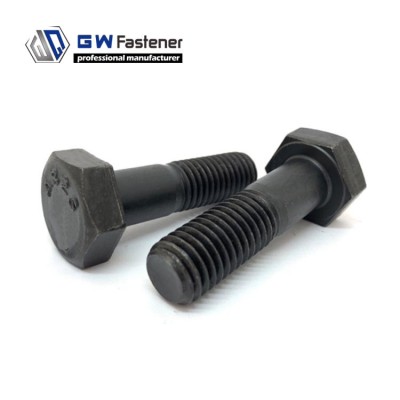 Black A325 Heavy Hex Bolt A325 Heavy Hex Structural Bolts ASTM A325 Bolt Steel Structural Bolt A325