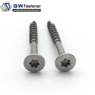 Stainless steel A2 A4 304 316 T20 T25 Star Drive Wood Screws