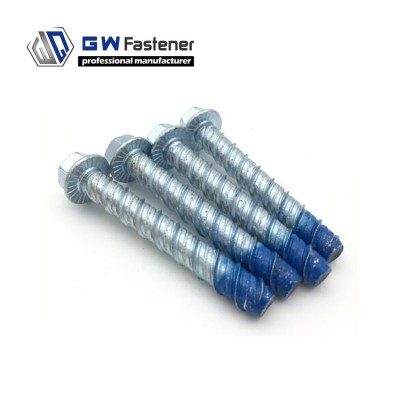 M10 x 75mm 100mm 125mm Blue Tip Masonry Screw Anchor Concrete Anchor Bolt Masonry Screw Bolts Anchor