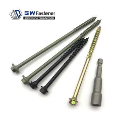 Brown Black Timber Fixing Screws Structural Timber Wood Screws Landscape Screw Exterior Heavy Duty Wood Screw