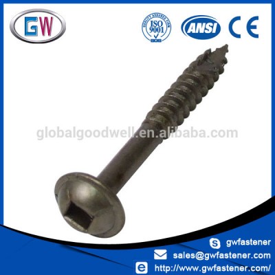 Hot Selling Washer square drive pocket hole colored screw