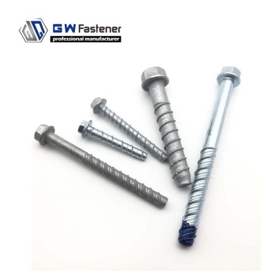 GW Fasteners Manufactures Masonry Anchor Concrete Screw Anchor Masonry Bolt Concrete Screw Bolt Masonry Screw